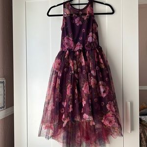 High low girls flower dress